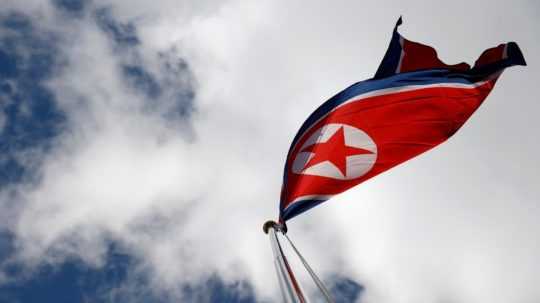 Vlajka Severnej Kórey.