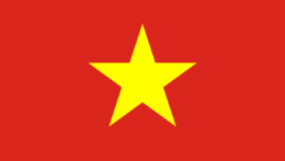 Na snímke vlajka Vietnamu.