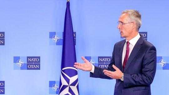 Na snímke je generálny tajomník NATO Jens Stoltenberg.