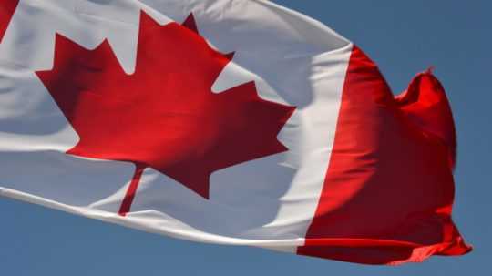 Na ilustračnej snímke vlajka Kanady.