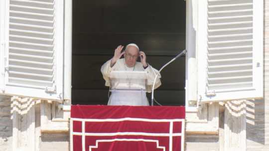 Na snímke Pápež František.