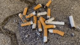 Ilustračná snímka cigaretových ohorkov.