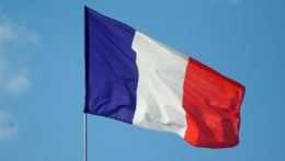 Na snímke je francúzska vlajka.