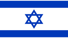 Na snímke vlajka Izraelu.