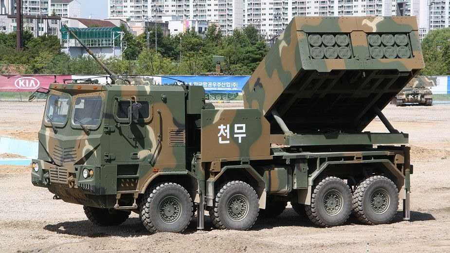 Juhokórejský raketový systém K239 Čchon-mu.