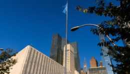 Na snímke sídlo OSN.