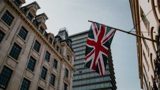 Ilustračná snímka vlajky Spojeného kráľovstva.