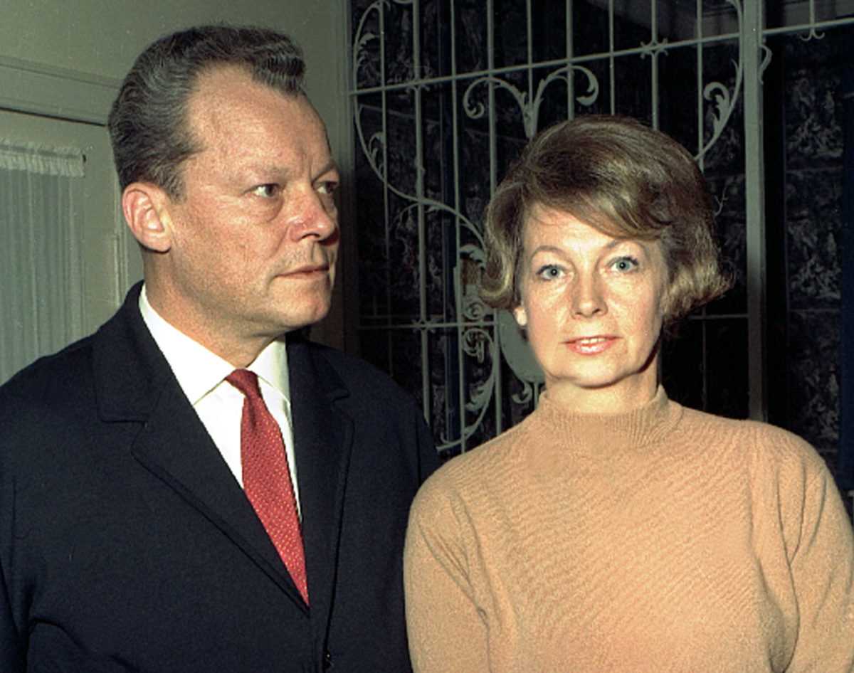 bÃƒÂ½valÃƒÂ½ nemeckÃƒÂ½ kancelÃƒÂ¡r Willy Brandt a jeho manÃ…Â¾elka Rut