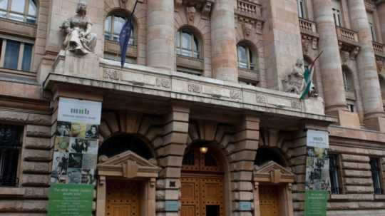 Na snímke z 12.januára 202 sídlo vedenia maďarskej centrálnej banky v Budapešti.