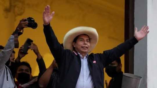Na snímke je peruánsky prezident Pedro Castilla.