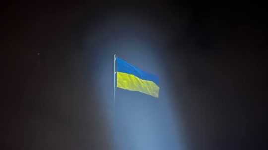 Na ilustračnej snímke vlajka Ukrajiny.
