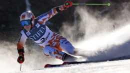 Slovenská lyžiarka Petra Vlhová v 1. kole obrovského slalomu Svetového pohára v americkom Killingtone.
