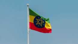 Na ilustračnej snímke vlajka Etiópie.