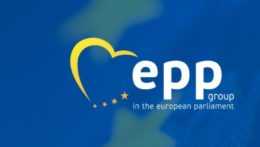 Na snímke logo Európskej ľudovej strany