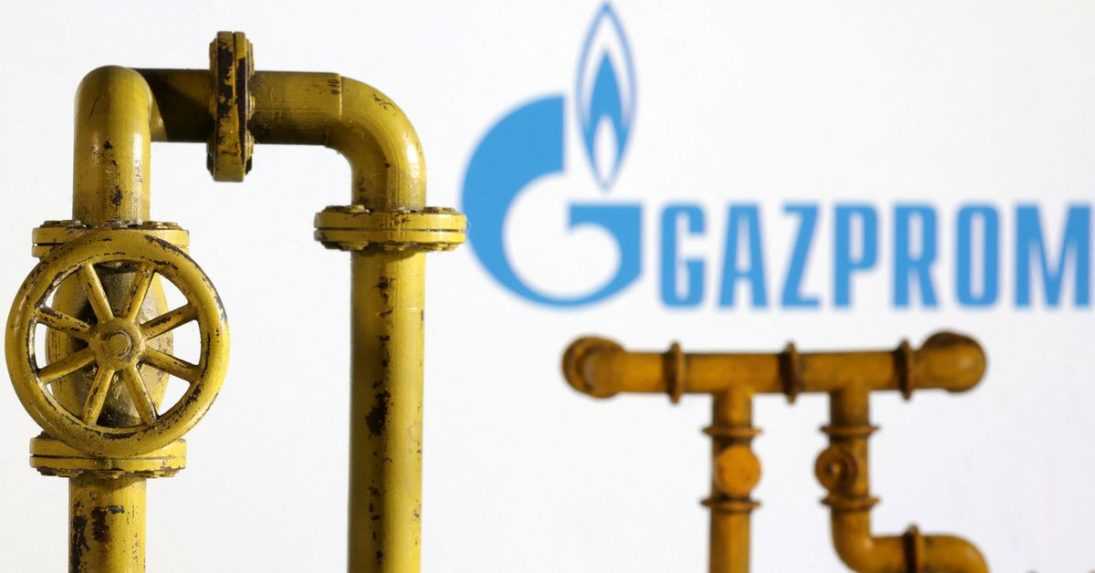 logo Gazpromu a plynovod