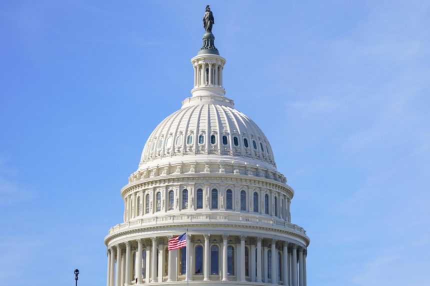 Americký Kapitol, kde sídli Kongres.