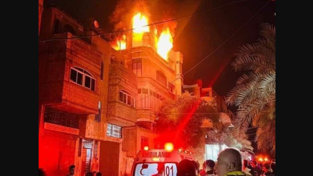 Pri požiari v utečeneckom tábore v pásme Gazy zahynulo najmenej 21 ľudí