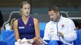 Slovenská tenistka Anna Karolína Schmiedlová s trénerom Matejom Liptákom.