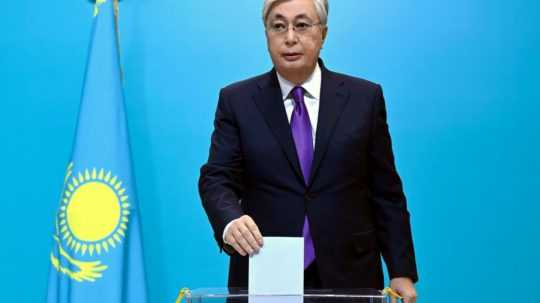 Na snímke kazašský prezident Kasym-Žomart Tokajev.