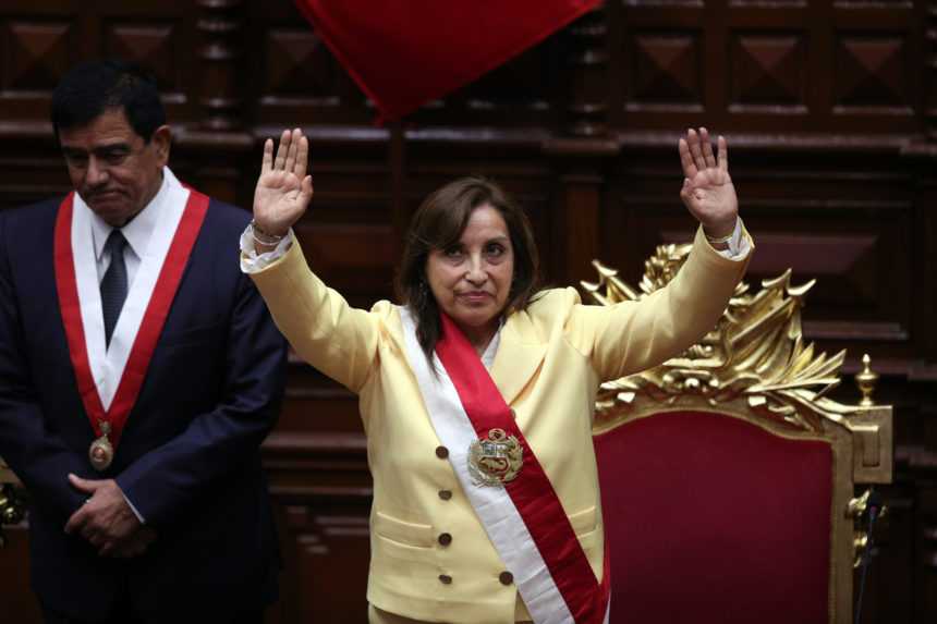 Bývalá peruánska viceprezidentka a súčasná prezidentka Dina Boluarteová.