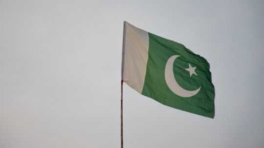 Na ilustračnej snímke vlajka Pakistanu.