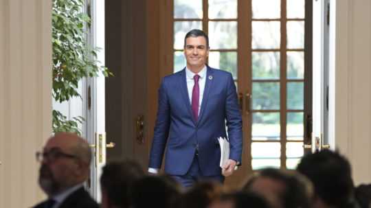 Na snímke španielsky premiér Pedro Sánchez.