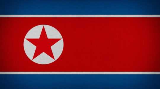 Vlajka Severnej Kórey.
