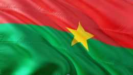Ilustračná snímka vlajky Burkina Faso.