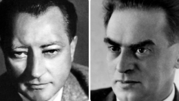 Na archívnej snímke slovenskí komunistickí politici a funkcionári Vladimír Clementis (vľavo) a Rudolf Slánsky.