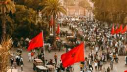 Na ilustračnej snímke marocké vlajky