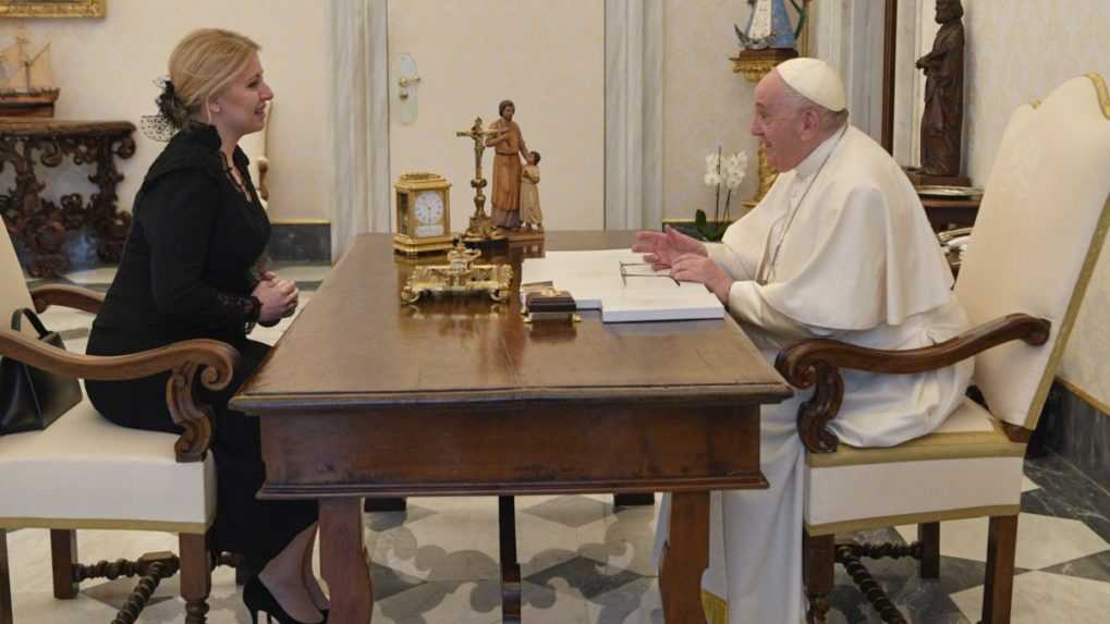 Pápež prijal prezidentku, v jej sprievode bola aj obeť teroristického útoku zo Zámockej