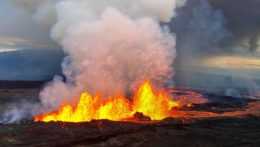 Erupcia sopky Mauna Loa.