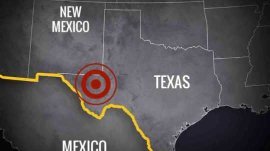 Na snímke postihnutá oblasť silným zemetrasením v americkom štáte Texas.