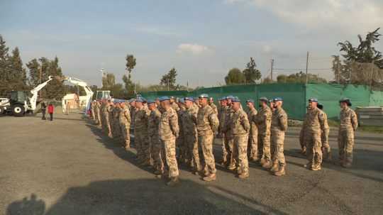 Slovenskí vojaci pôsobiaci v rámci mierovej misie na Cypre.