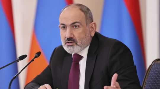 Na snímke arménsky premiér Nikol Pašinjan.