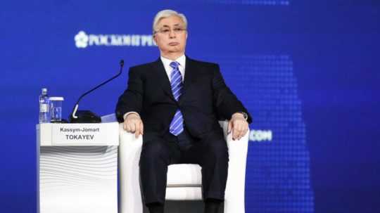Na snímke Kazašský prezident Kasym Žomart-Tokajev.