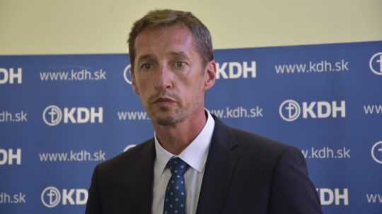 Na snímke novozvolený predseda KDH Milan Majerský.