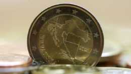 chorvátska dvojeurová minca
