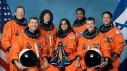 Posádka raketoplánu Columbia.