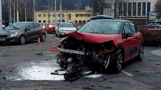Dopravná nehoda v Banskej Bystrici.