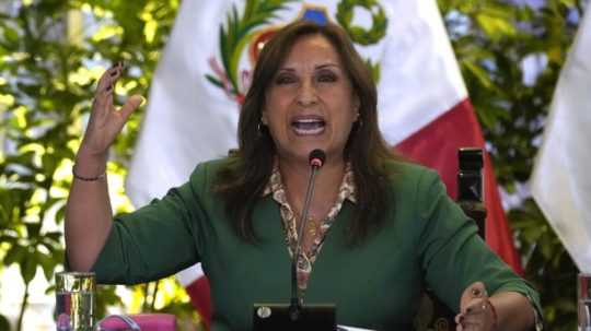 Peruánska prezidentka Dina Boluarte.
