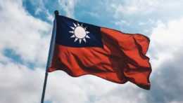 Na ilustračnej snímke vlajka Taiwanu.