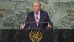 Generálny tajomník Organizácie Spojených národov António Guterres.