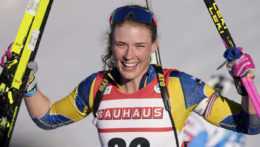 Švédska biatlonistka Hanna Öbergová.