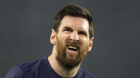 Na snímke argentínsky útočník PSG Lionel Messi.