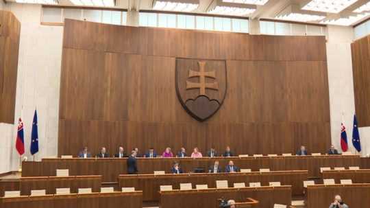 Na snímke slovenský parlament.