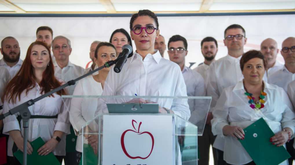 Lucia Ďuriš Nicholsonová predstavila stranu Jablko. Spájanie sa s inými stranami nevylúčila