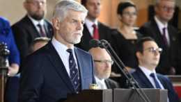 Zvolený prezident Petr Pavel skladá sľub na spoločnom zasadnutí oboch komôr českého parlamentu.