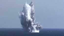 Výbuch, ktorý spôsobil podmorský dron.