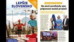 Nový magazín ministerstva investícií Lepšie Slovensko,